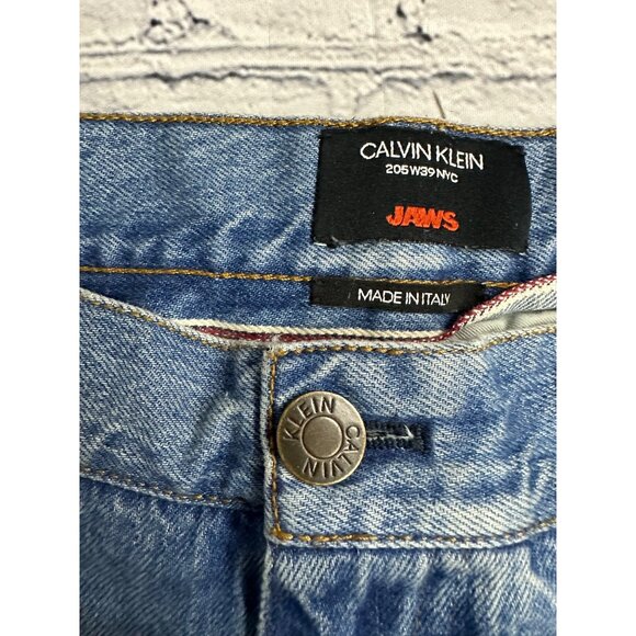 Calvin Klein 205W39Nyc Raf Simons Jaws Printed Patch Denim - Picture 2 of 11
